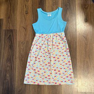Columbia Dress Women’s Small Blue Fun Vibrant Casual